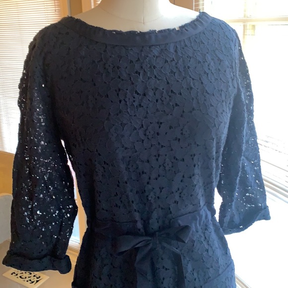 Tahari Navy Blue dress size 12 - Picture 2 of 5